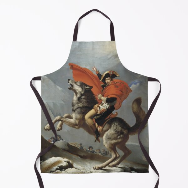 Item preview, Napoleon Crossing the Wolf - Classic Art Parody designed and sold by Animal Xeno Circus.