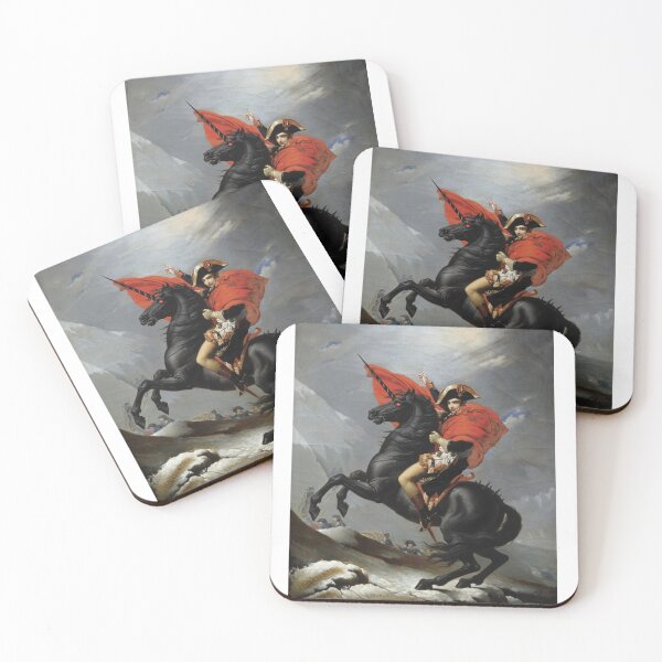 Item preview, Napoleon on the Dark Unicorn - Classic Art Parody designed and sold by Animal Xeno Circus.