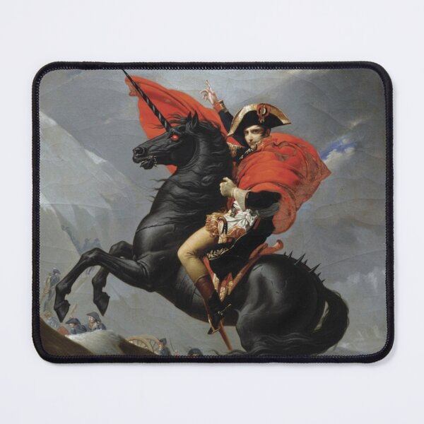 Item preview, Napoleon on the Dark Unicorn - Classic Art Parody designed and sold by Animal Xeno Circus.