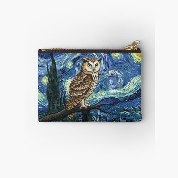 Item preview, King of The Starry Night - Van Gogh Owl Parody designed and sold by Animal Xeno Circus.
