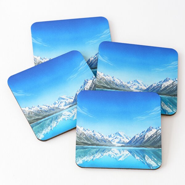 Item preview, New Zealand Southern Alps - Glacial Peak Vector Art designed and sold by TheDesignDen21.