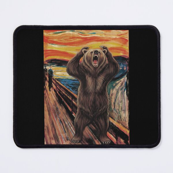 Item preview, The Roar (Munch's The Scream Parody Bear Art) designed and sold by Animal Xeno Circus.