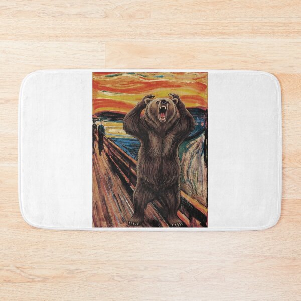 Item preview, The Roar (Munch's The Scream Parody Bear Art) designed and sold by Animal Xeno Circus.