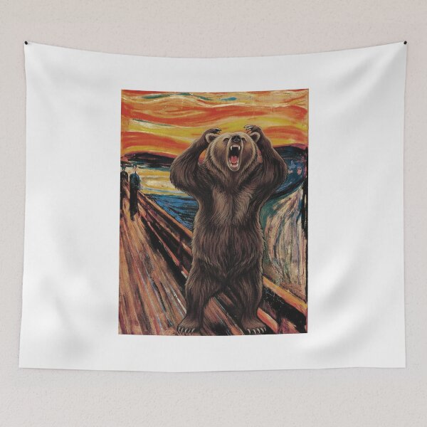 Item preview, The Roar (Munch's The Scream Parody Bear Art) designed and sold by Animal Xeno Circus.