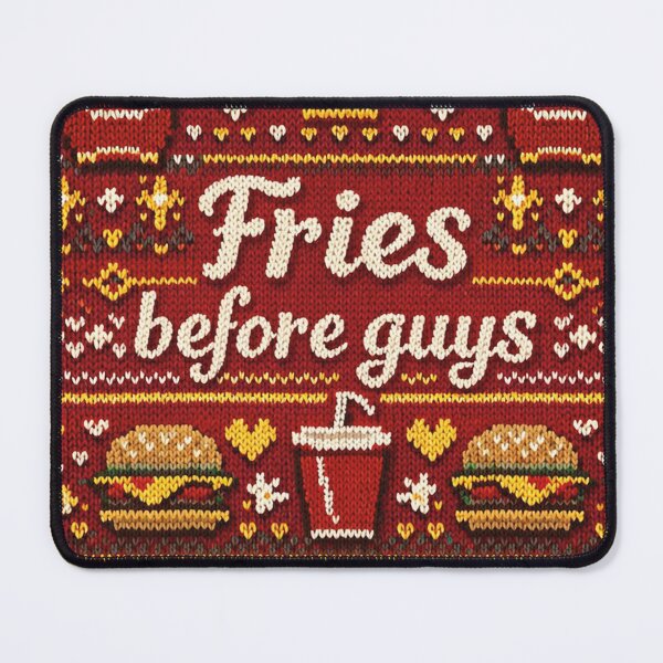 Item preview, Fries before guys – Funny fast food knitting pattern designed and sold by Mauswohn.