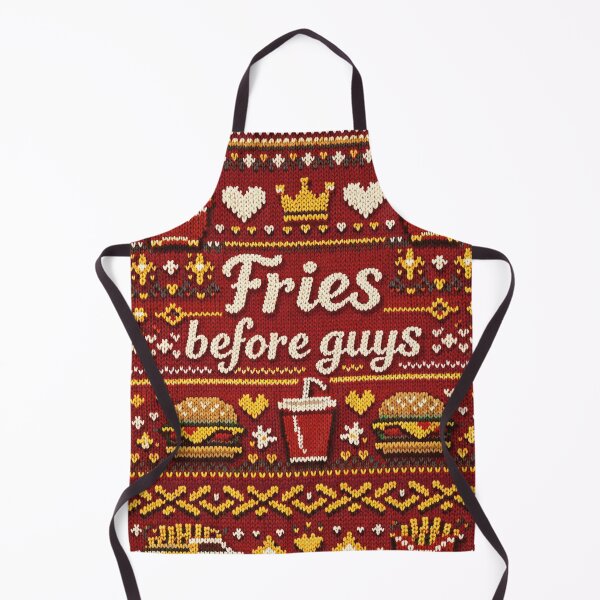 Item preview, Fries before guys – Funny fast food knitting pattern designed and sold by Mauswohn.