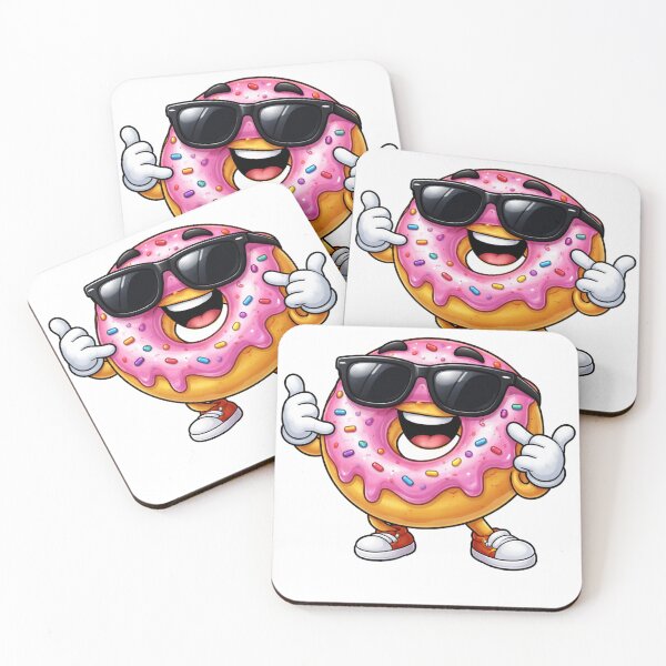 Item preview, Playful Cartoon Donut Wear Sunglasses designed and sold by PriyankaSonara.