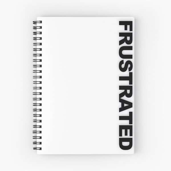 Item preview, FRUSTRATED — Black Minimal Bold Type Statement designed and sold by WORDPAUSE.