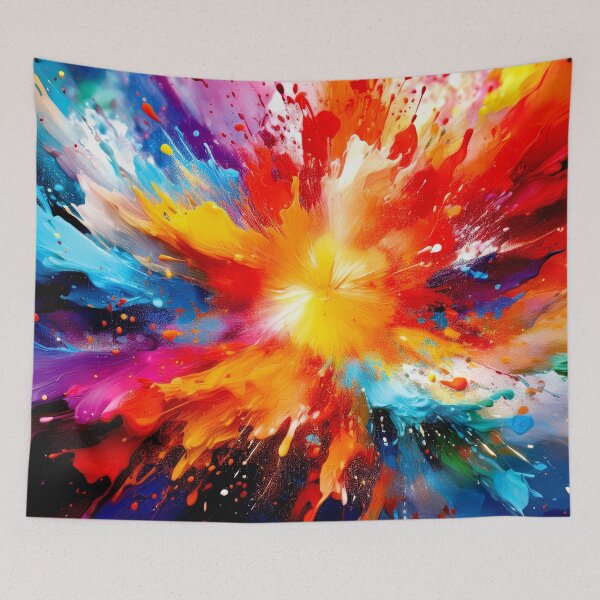 Item preview, Colorful Wallcovering Tapestry, duvet cover, throw blanket, shower curtain designed and sold by CharlottePlaceArt.