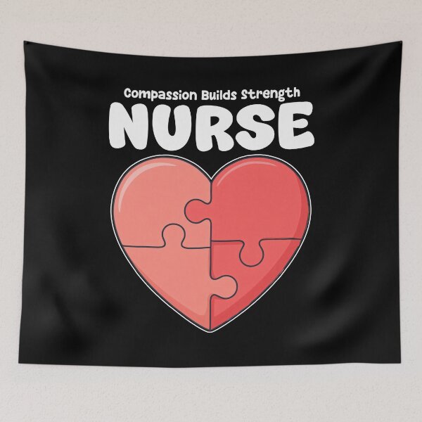 Item preview, NURSE - COMPASSION BUILDS STRENGTH designed and sold by KEF Custom.