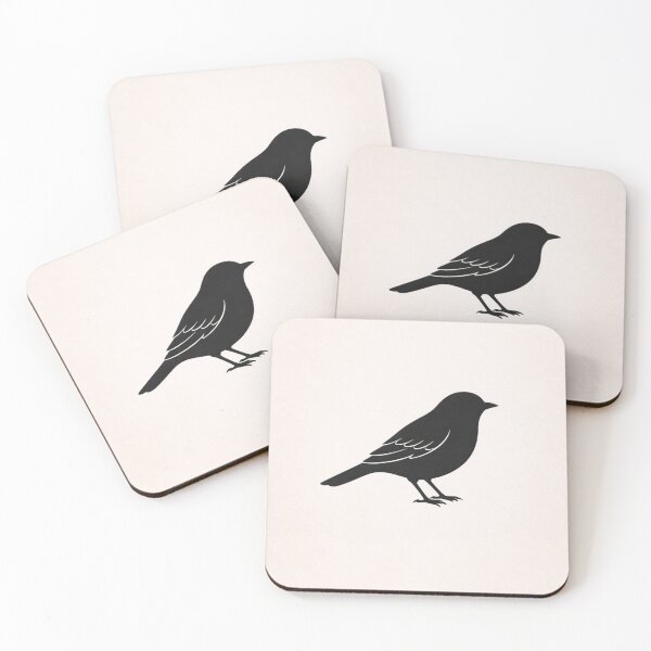 Item preview, Minimalist Black Bird Silhouette – Modern Nature Wall Art Print designed and sold by ApexAnimal Art.