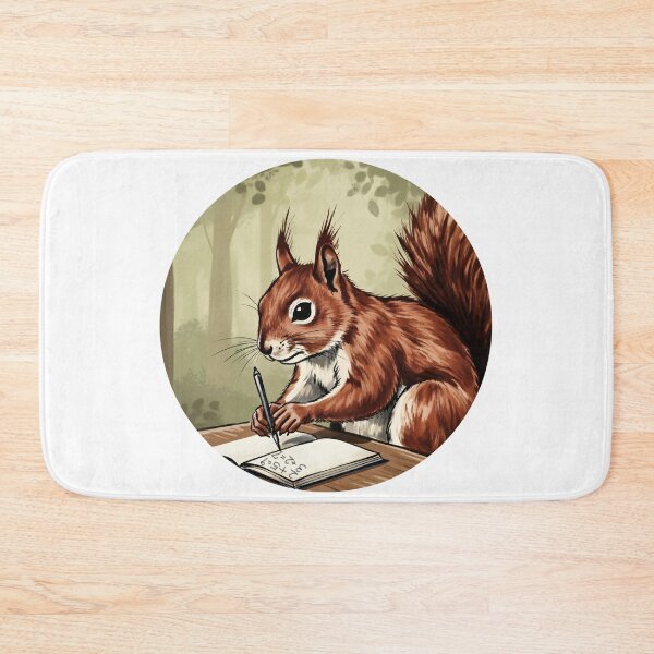 Item preview, Studying Squirrel Failing Math - Cute Funny Animal designed and sold by Animal Xeno Circus.
