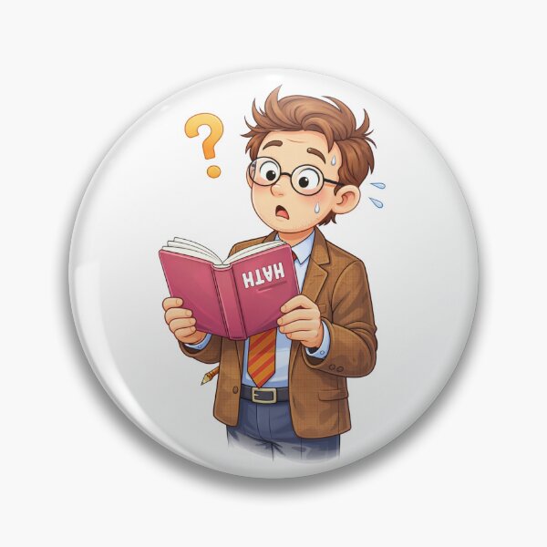 Item preview, Confused Cartoon Teacher Character designed and sold by PriyankaSonara.