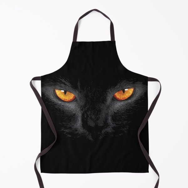 Item preview, Mysterious Black Cat Eyes: Glowing Amber Gaze Art | Ancient Egypt Art designed and sold by GulfSignature.