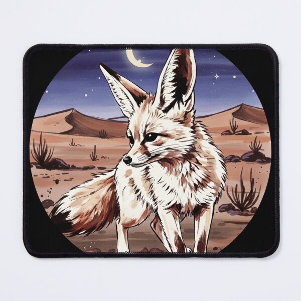 Item preview, Desert Fennec Fox under the Crescent Moon designed and sold by Animal Xeno Circus.