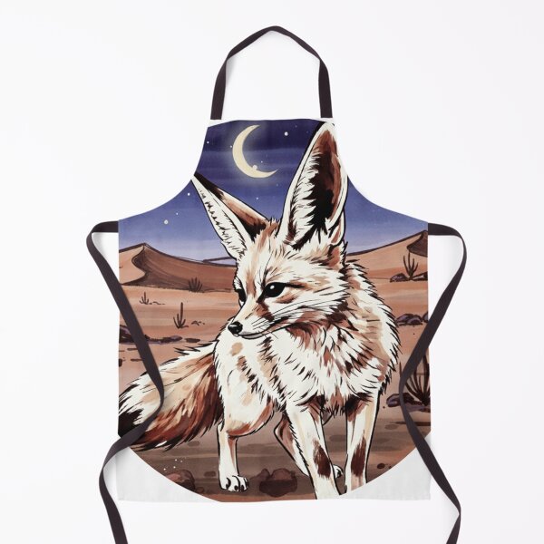 Item preview, Desert Fennec Fox under the Crescent Moon designed and sold by Animal Xeno Circus.