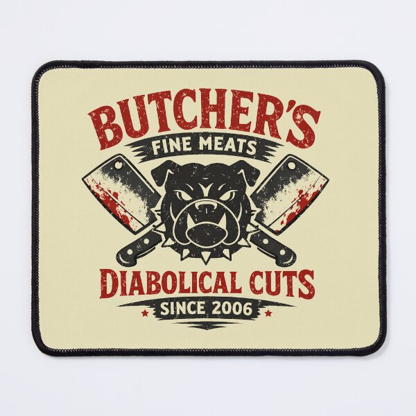 Item preview, Butchers Fine Meats Diabolical Cuts Retro Logo designed and sold by agearb.