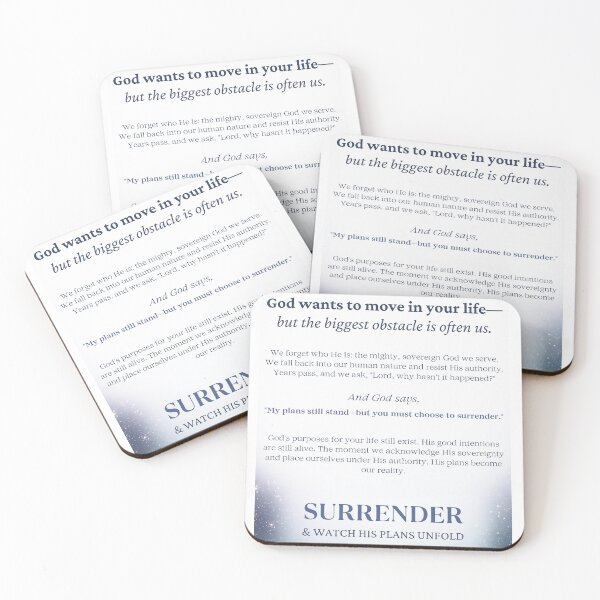 Item preview,  “Surrender & Watch His Plans Unfold,”  designed and sold by Nacho-A-Daddy Creations.