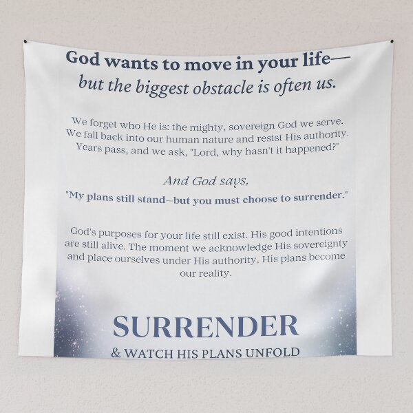 Item preview,  “Surrender & Watch His Plans Unfold,”  designed and sold by Nacho-A-Daddy Creations.