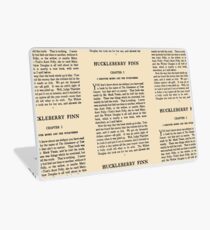 The Adventures of Huckleberry Finn by Mark Twain first page Laptop Skin