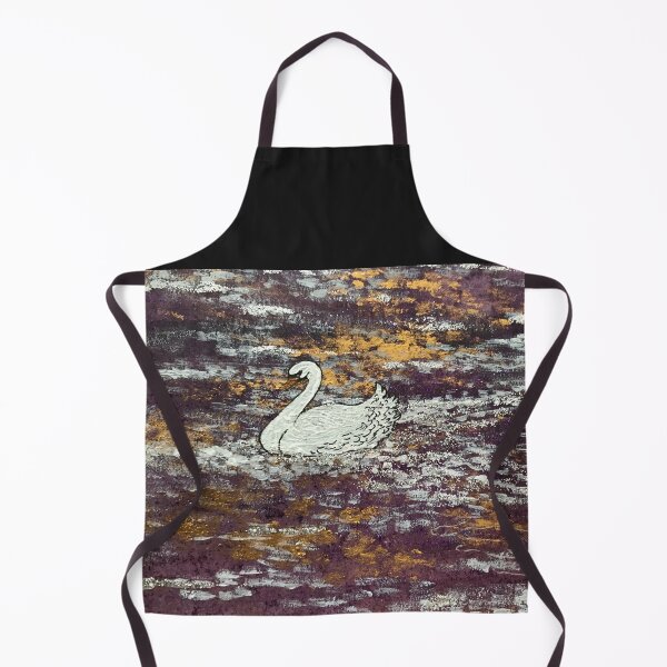 Item preview, Acrylic painting: Gliding swan at dusk designed and sold by creaphyl28.
