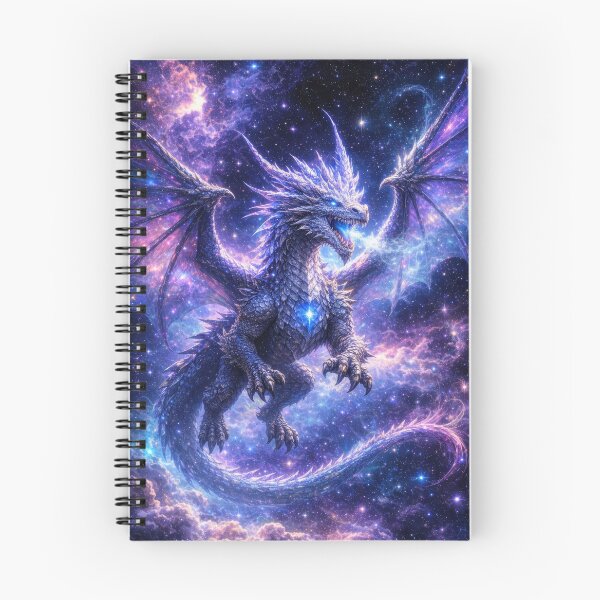 Item preview, Celestial Galaxy Dragon – Cosmic Fantasy Guardian Art designed and sold by DrakariArt.