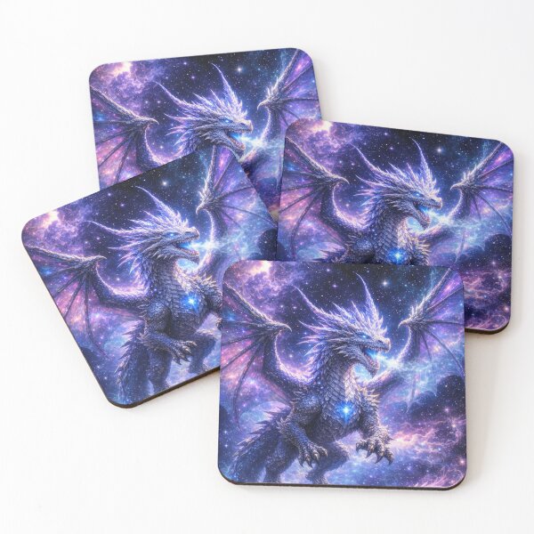 Item preview, Celestial Galaxy Dragon – Cosmic Fantasy Guardian Art designed and sold by DrakariArt.