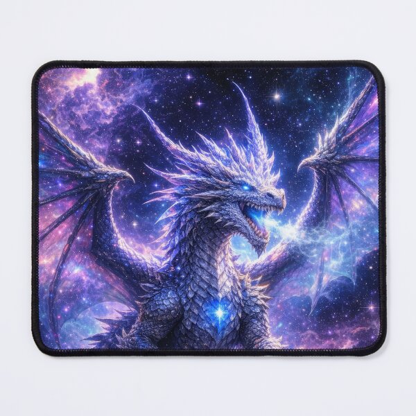 Item preview, Celestial Galaxy Dragon – Cosmic Fantasy Guardian Art designed and sold by DrakariArt.
