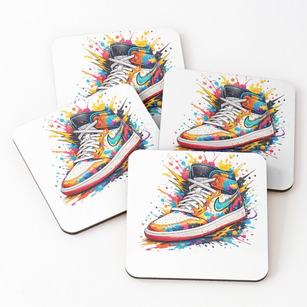Item preview, Color Splash Sports Shoe Art | Abstract Sneaker Illustration designed and sold by Fashionhouse360.