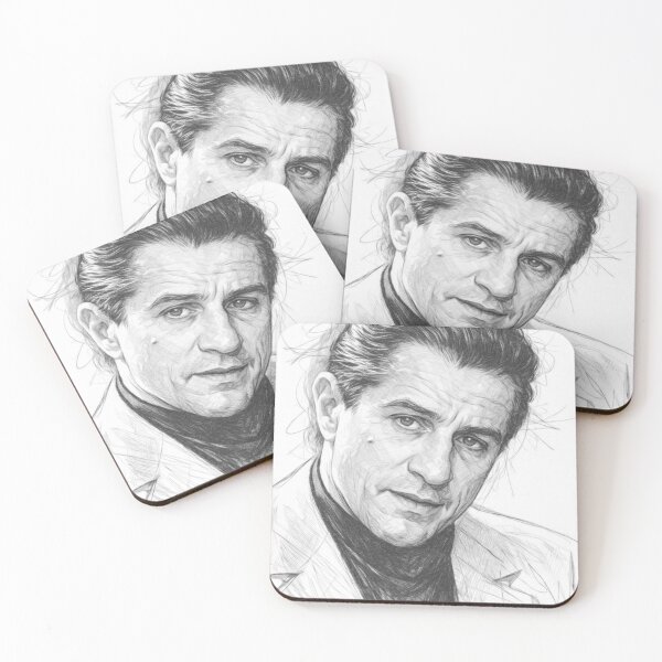 Item preview, Black and White Pencil Portrait of Iconic American Actor | Realistic Graphite Sketch | Classic Hollywood Wall Art designed and sold by Leon Woods Pencil Art.