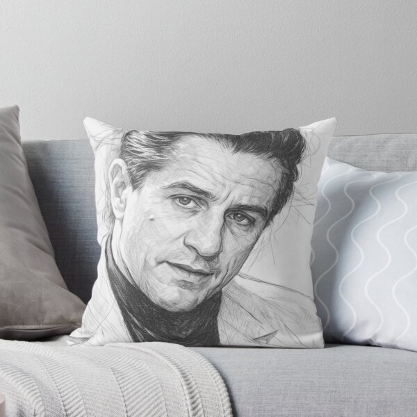 Item preview, Black and White Pencil Portrait of Iconic American Actor | Realistic Graphite Sketch | Classic Hollywood Wall Art designed and sold by Leon Woods Pencil Art.