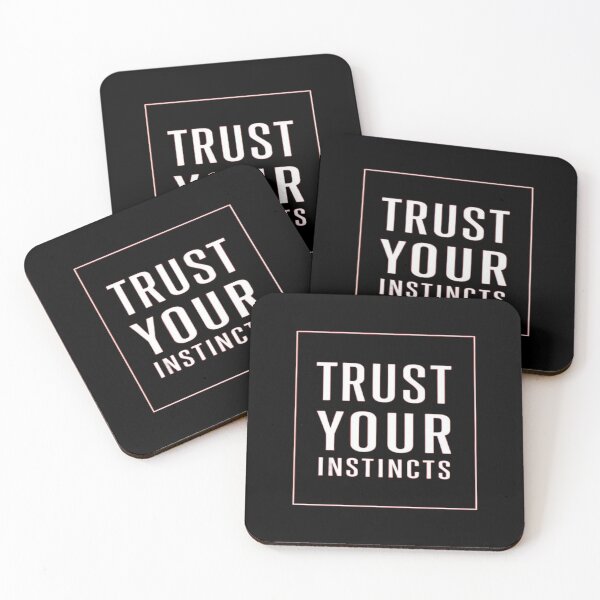 Item preview, Bold “Trust Your Instincts” Motivational Quote Design for Mindset, Focus, Discipline and Daily Growth designed and sold by Bright Nest Studio.