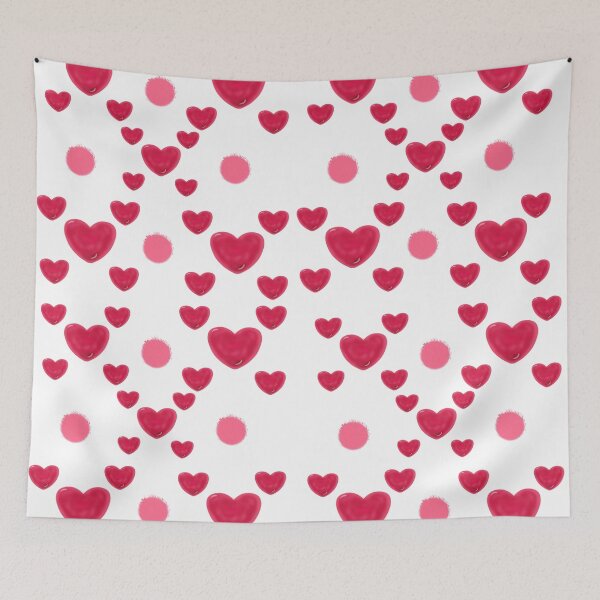 Item preview, Cute Glossy Hearts Pattern designed and sold by HopeAndHustle.