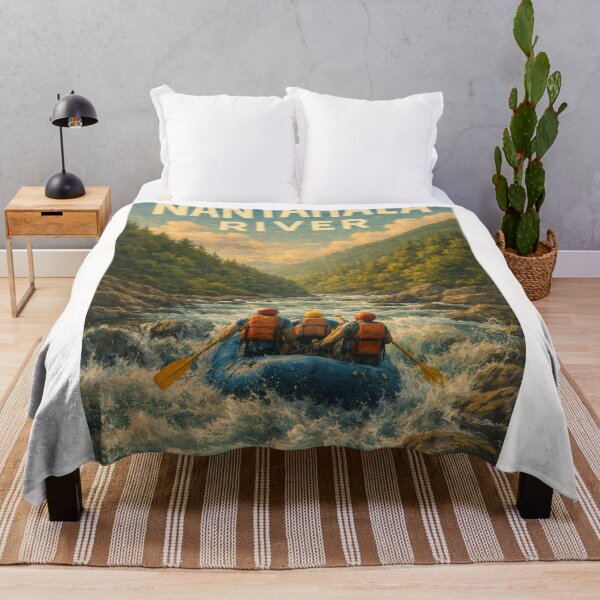 Item preview, Nantahala River Whitewater Rafting in Nantahala National Forest near Bryson City and Great Smoky Mountains, North Carolina designed and sold by Places On Earth.
