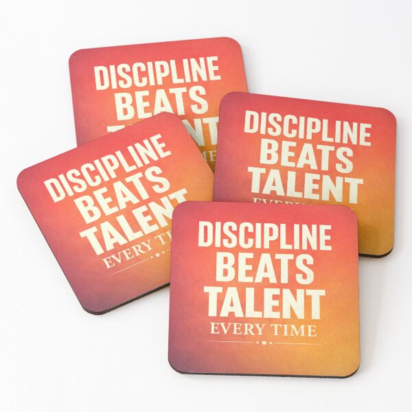 Item preview, Discipline Beats Talent Every Time Motivational Quote  designed and sold by the-dovlat.