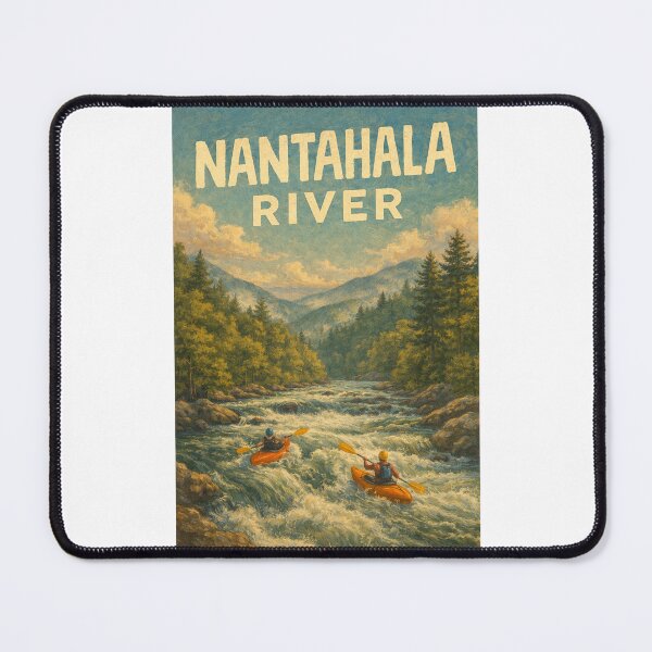 Item preview, Nantahala River Whitewater Kayaking in Nantahala Gorge near Bryson City and Appalachian Mountains, North Carolina designed and sold by Places On Earth.