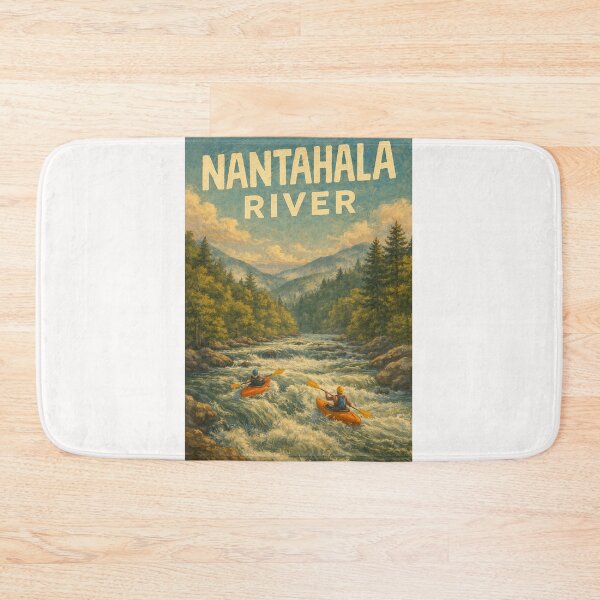 Item preview, Nantahala River Whitewater Kayaking in Nantahala Gorge near Bryson City and Appalachian Mountains, North Carolina designed and sold by Places On Earth.