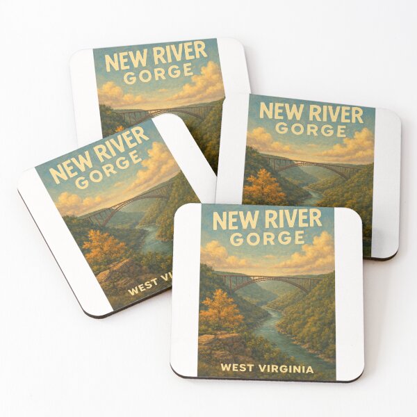 Item preview, New River Gorge Bridge and Appalachian Canyon near Fayetteville and Summersville Lake, West Virginia designed and sold by Places On Earth.