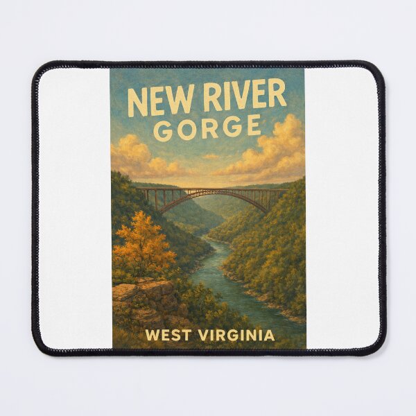 Item preview, New River Gorge Bridge and Appalachian Canyon near Fayetteville and Summersville Lake, West Virginia designed and sold by Places On Earth.