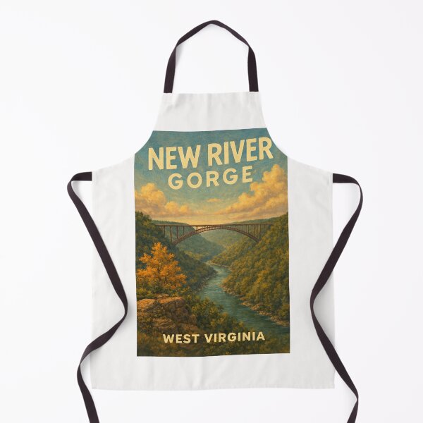 Item preview, New River Gorge Bridge and Appalachian Canyon near Fayetteville and Summersville Lake, West Virginia designed and sold by Places On Earth.