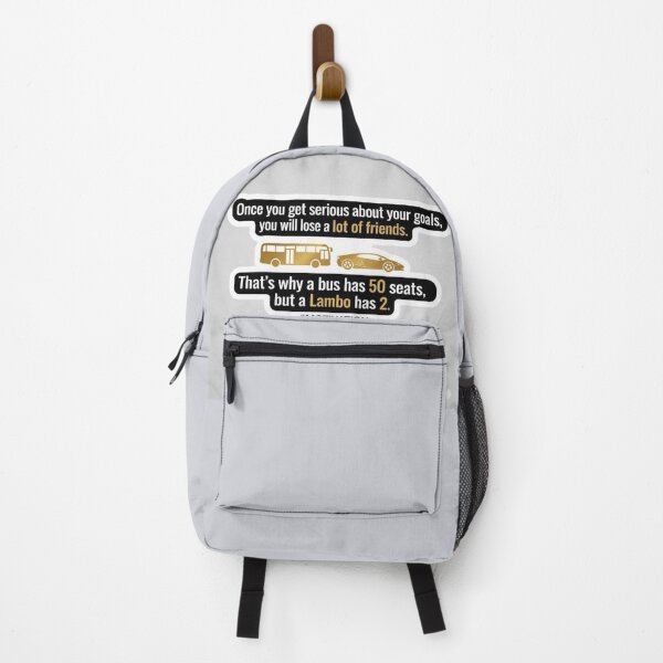 Item preview, Serious Goals Lose Friends Bus vs Lambo Motivation Sticker designed and sold by Scro-Ciob-Shop.