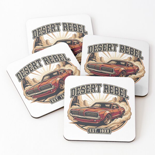 Item preview, Desert Rebel Classic Muscle Car Graphic – Vintage Racing Aesthetic designed and sold by TI Creative.