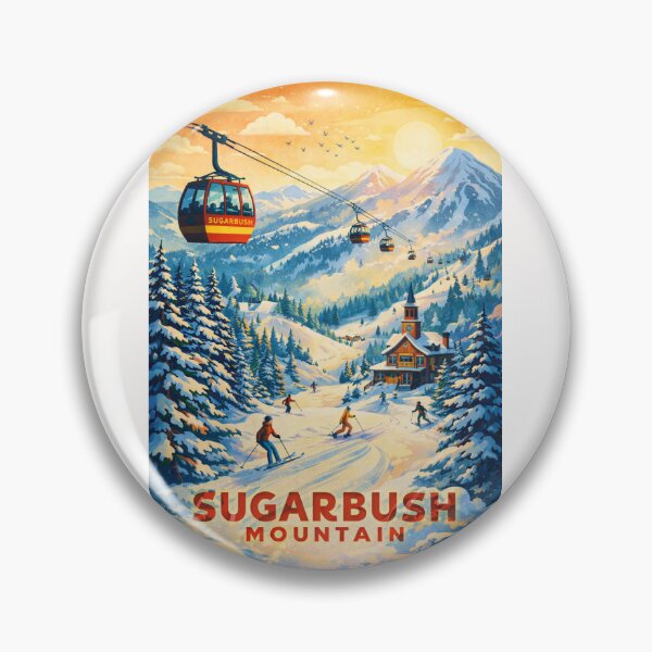 Item preview, Sugarbush Resort and Lincoln Peak in Mad River Valley near Warren and Mount Ellen, Vermont designed and sold by Places On Earth.