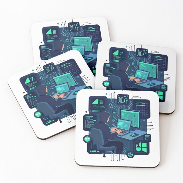 Item preview, Hacker at Work designed and sold by KurtByteStudio.
