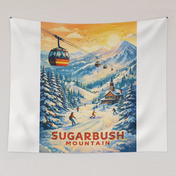 Item preview, Sugarbush Resort and Lincoln Peak in Mad River Valley near Warren and Mount Ellen, Vermont designed and sold by Places On Earth.