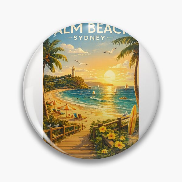 Item preview, Palm Beach Sydney and Barrenjoey Lighthouse overlooking Pittwater and Broken Bay, Northern Beaches New South Wales designed and sold by Places On Earth.