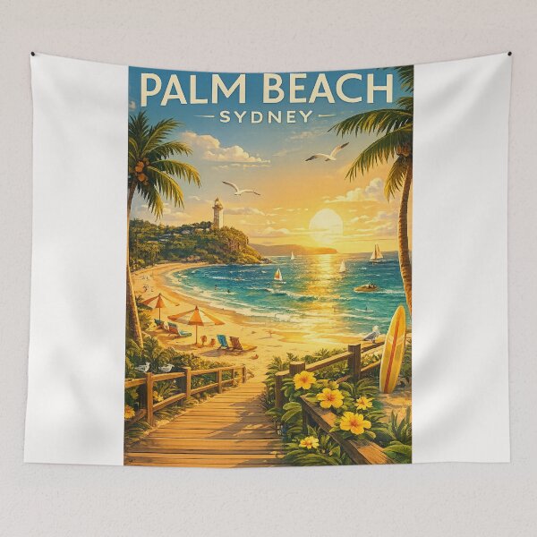 Item preview, Palm Beach Sydney and Barrenjoey Lighthouse overlooking Pittwater and Broken Bay, Northern Beaches New South Wales designed and sold by Places On Earth.