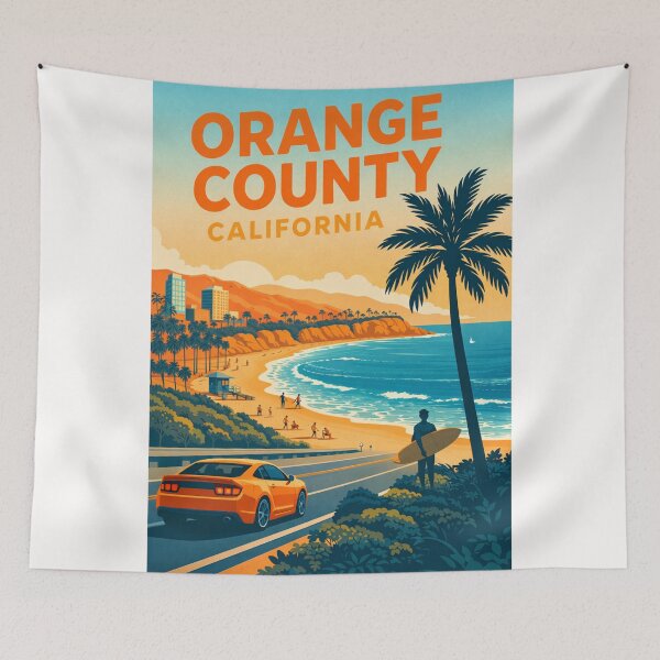 Item preview, Orange County California Coastline near Laguna Beach and Newport Beach along Pacific Coast Highway designed and sold by Places On Earth.