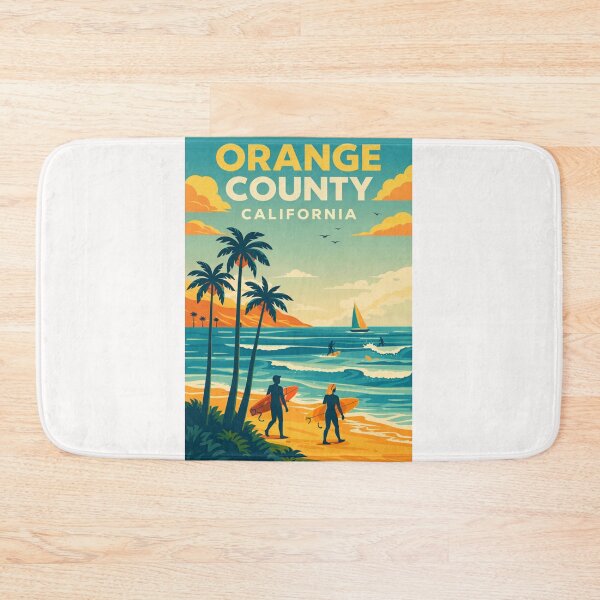 Item preview, Orange County California Beaches near Laguna Beach and Huntington Beach along Pacific Coast Highway designed and sold by Places On Earth.