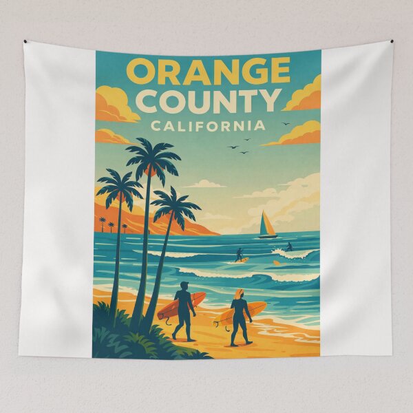 Item preview, Orange County California Beaches near Laguna Beach and Huntington Beach along Pacific Coast Highway designed and sold by Places On Earth.